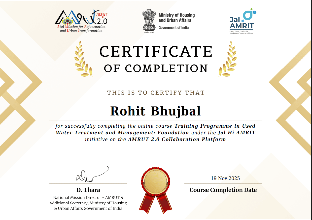 Water Treatment Industry Excellence Award