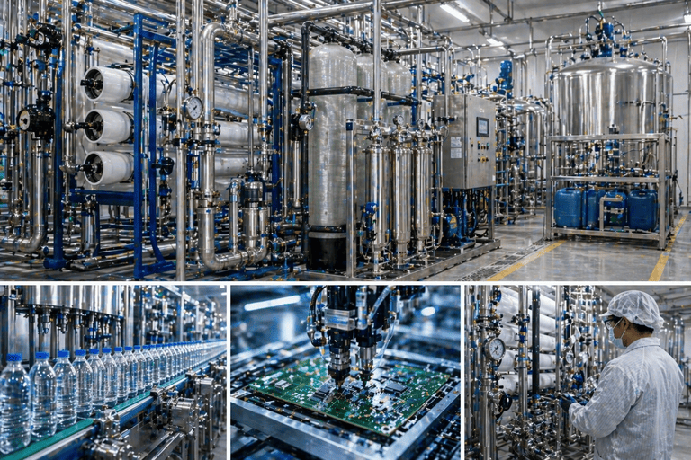Specialty processing water treatment